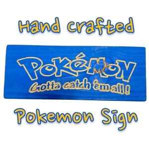 Pokemon Handmade Wooden Sign